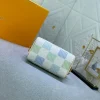 Louis Vuitton Speedy Bandoulire Damier Canvas Pistachio 20Cm N40515, Designer Handbags, Womens Purse, luxury bags