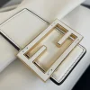 Fendi Mamma Baguette Medium Matcha White Nappa Leather Bag 26.5cm