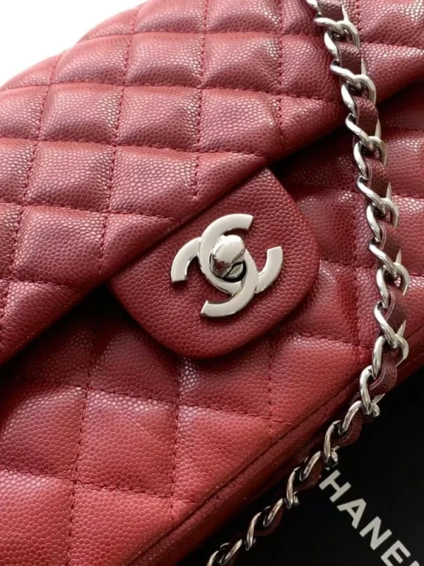 043f6675-16077daa8208.webp Chanel Classic Flap Bag 25 cm Red Silver-Tone Hardware A01112, Designer Handbag, Women’s Purse, Designer Handbags, Women’s Purse, luxury bags, Chanel bags