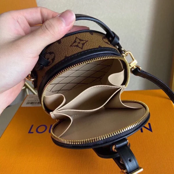 0957d2b1e86397ee263a93f6b8019867-6c2402f632c4.webp Louis Vuitton Mini Boite Chapeau Monogram Reverse – Women – Small Leather Goods 13cm, Designer Handbags, Womens Purse, luxury bags