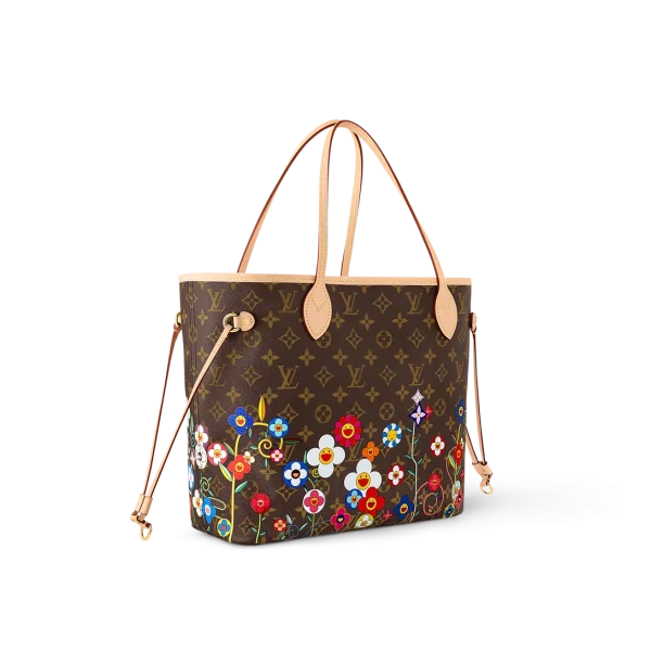 Louis Vuitton LV x TM Neverfull MM Monogram Coated Canvas 31cm M13271, Designer Handbags, Womens Purse, luxury bags