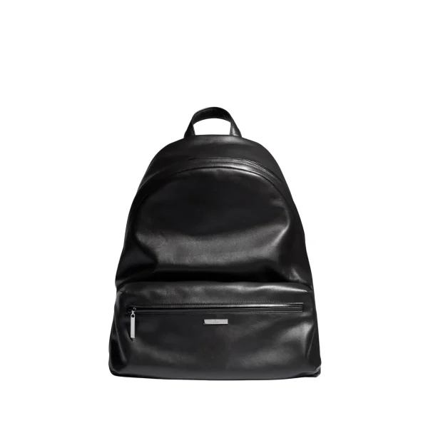 Gucci Tag Large Backpack 875226 Black Leather 45cm/17/7in