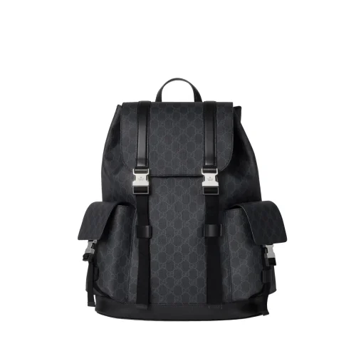 1-2-1-aa4a4d25f337.webp Gucci GG Black Large Backpack 792080 Black GG Supreme 35cm/13.8in