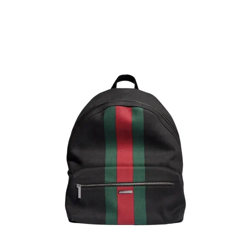 1-3-22bdc4d62731.webp Gucci Positano Large Backpack 875226 Black Canvas 34cm/13.4in