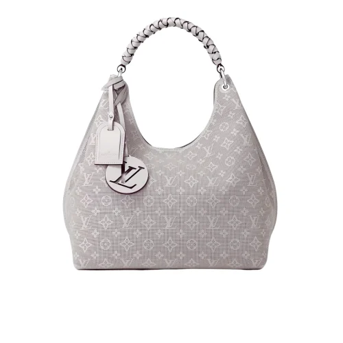 100-3-bc9e1cf22d2b.webp Louis Vuitton Creme Mahina Carmel Hobo Bag Grey 40Cm, Designer Handbags, Womens Purse, luxury bags