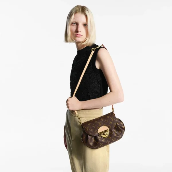 10001-1-2ec0f246b9e0.webp Louis Vuitton Sunset Bag Monogram Canvas with Gold Hardware 27cm/10.6in M13617, Designer Handbags, Womens Purse, luxury bags