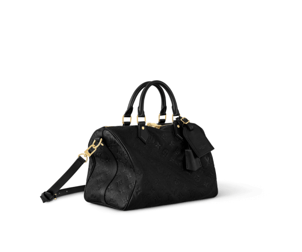 10003-11-61eb357f4276.webp Louis Vuitton Speedy Soft 30 Monogram Empreinte Black 30cm M47186, Designer Handbags, Womens Purse, luxury bags