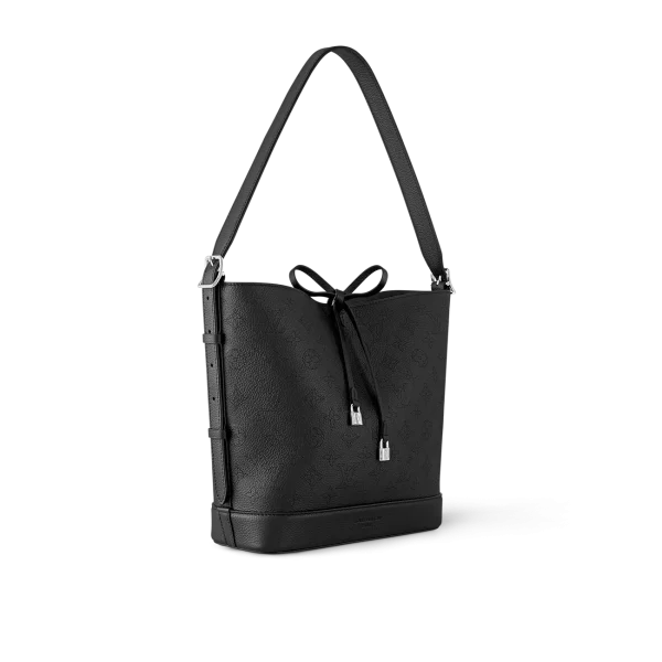 10003-75-667208822c80.webp Louis Vuitton Flore Perforated Mahina Black 22Cm M12139, Designer Handbags, Womens Purse, luxury bags