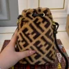 101-5-056b45f95995.webp Fendi Mon Tresor Sheepskin Bag Brown 20Cm