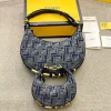 101-9-aaf5782e4327.webp Fendi Fendigraphy Mini Blue Chenille Mini Bag 18Cm
