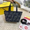 103-8-7173b7431927.webp Fendi Roll Mini Ff Chenille Bag Dark Blue 16Cm
