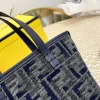 106-10-88e225398971.webp Fendi Roll Mini Ff Chenille Bag Dark Blue 16Cm