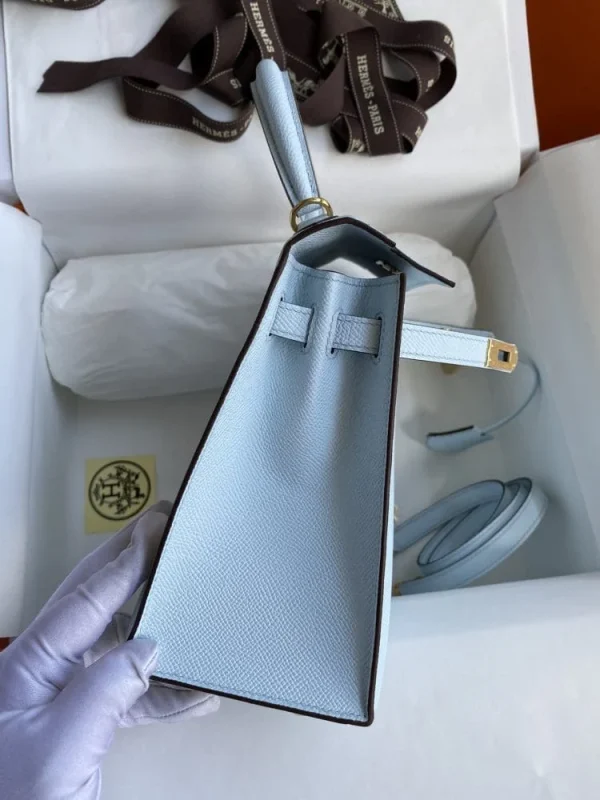 12.3-ba1ca4c526c1.webp Hermes Kelly 25 Bag In Light Blue Epsom Leather For Women 25cm/10in