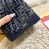 Fendi Mon Tresor Ff Chenille Mini Bag Dark Blue 21Cm