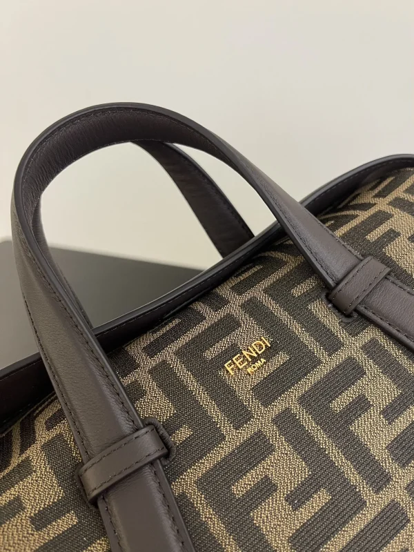 12edc3b0-2c4fe82e9beb.webp Fendi Boston 365 Brown Ff Jacquard Fabric Bag 27.5 Cm
