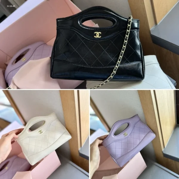 13-5-3b5e53c9c2da.webp Chanel 31 Mini Shopping Bag Purple 20.5Cm/8.1in, Designer Handbags, Women’s Purse, luxury bags, Chanel bags