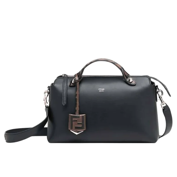 133-3-492490b7f133.webp Fendi Women By The Way Regular Leather Boston Bag Black 28Cm