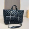 139-1-490d234dacf4.webp Chanel Large Zipped Shopping Bag Black 32Cm/12.6in, Designer Handbags, Women’s Purse, luxury bags, Chanel bags