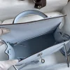 Hermes Kelly 25 Bag In Sky Blue Epsom Leather For Women 25cm/10in