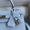 Hermes Kelly 25 Bag In Sky Blue Epsom Leather For Women 25cm/10in