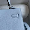 Hermes Kelly 25 Bag In Sky Blue Epsom Leather For Women 25cm/10in