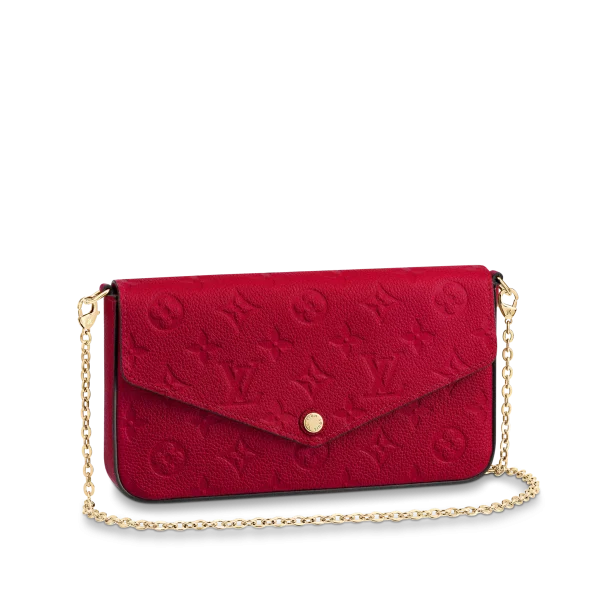 Louis Vuitton F Licie Pochette Scarlet Red 21cm/8.3in, Designer Handbags, Womens Purse, luxury bags