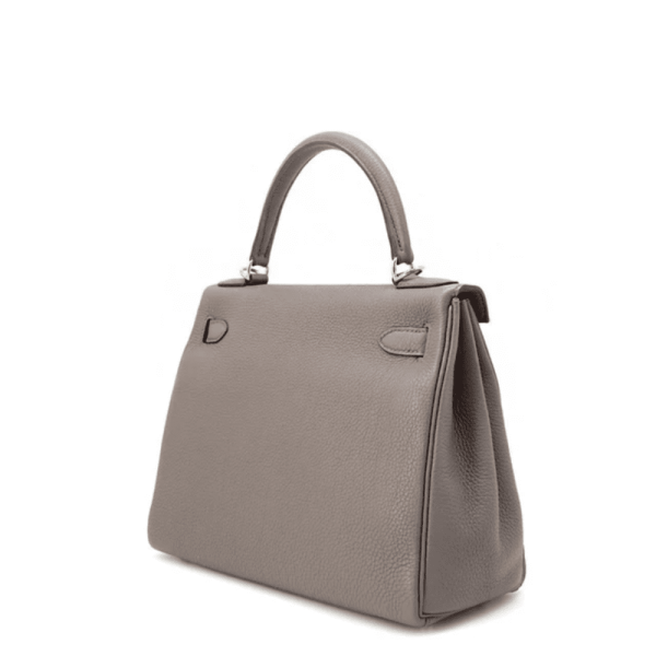 14-63780e8b89b3.webp Hermes Kelly 28 Bag In Grey Leather For Women 28cm/11in