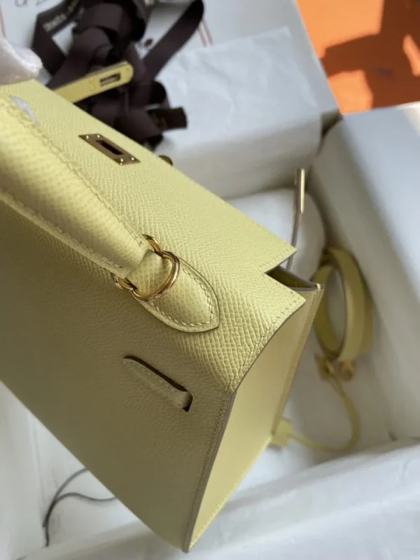 14e-7a3fb0a3c9f5.webp Hermes Kelly 25 Bag In Pastel Yellow Epsom Leather For Women 25cm/10in