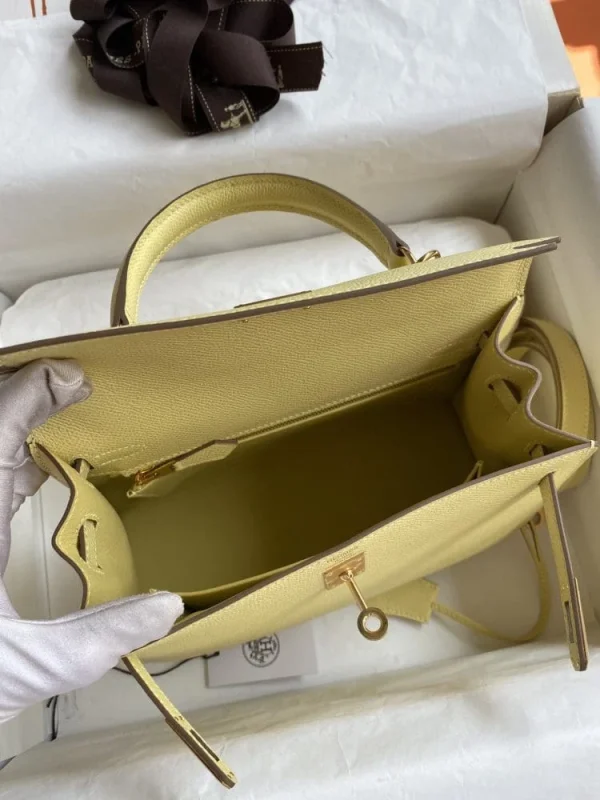 14f-fdbedc91770d.webp Hermes Kelly 25 Bag In Pastel Yellow Epsom Leather For Women 25cm/10in