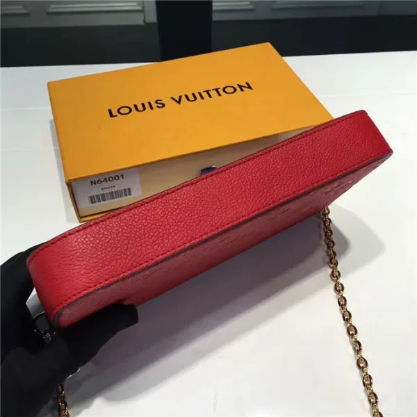 Louis Vuitton F Licie Pochette Scarlet Red 21cm/8.3in, Designer Handbags, Womens Purse, luxury bags
