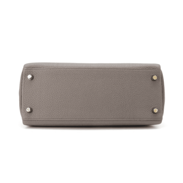 15-3286631a4e12.webp Hermes Kelly 28 Bag In Grey Leather For Women 28cm/11in