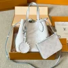 151-1-95801f3c9e31.webp Louis Vuitton Blossom Mahina Bag With Lv Circle Motif White 23Cm, Designer Handbags, Womens Purse, luxury bags