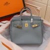 Hermes Birkin Bag 30 Tempered Gray Togo Gold Hardware