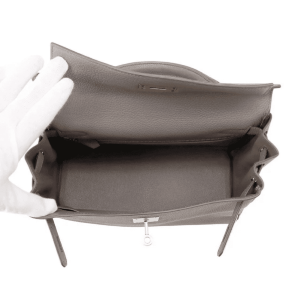 16-c9f56ebfcd1e.webp Hermes Kelly 28 Bag In Grey Leather For Women 28cm/11in