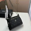 164-11-b51917c5fe95.webp Chanel Shoulder Crossbody Bag With Chain Black 20Cm/15in, Designer Handbags, Women’s Purse, luxury bags, Chanel bags