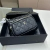 166-10-f68452e56075.webp Chanel Shoulder Crossbody Bag With Chain Black 20Cm/15in, Designer Handbags, Women’s Purse, luxury bags, Chanel bags