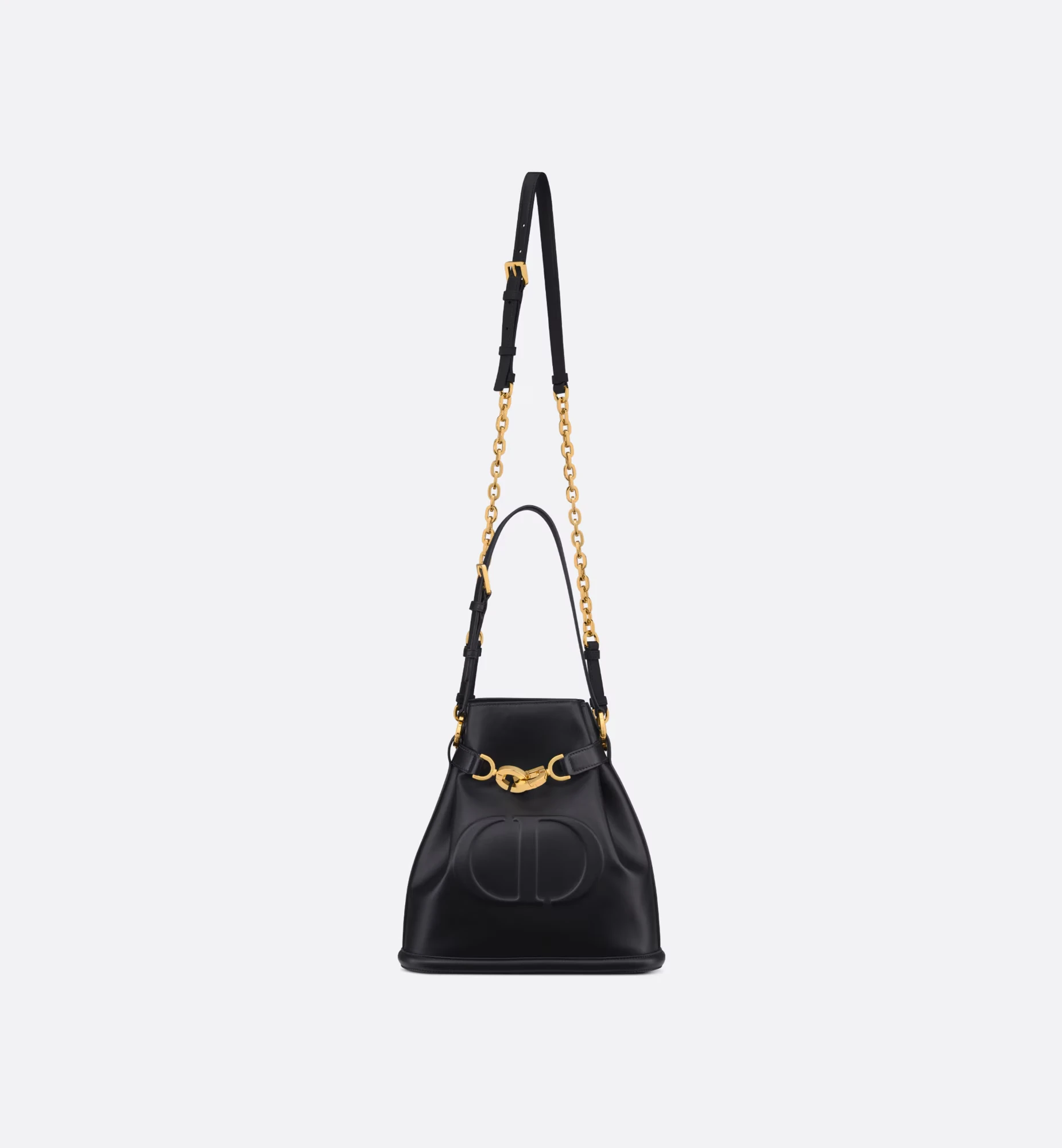 Medium C’est Dior Bag Black CD-Embossed Calfskin - view 6