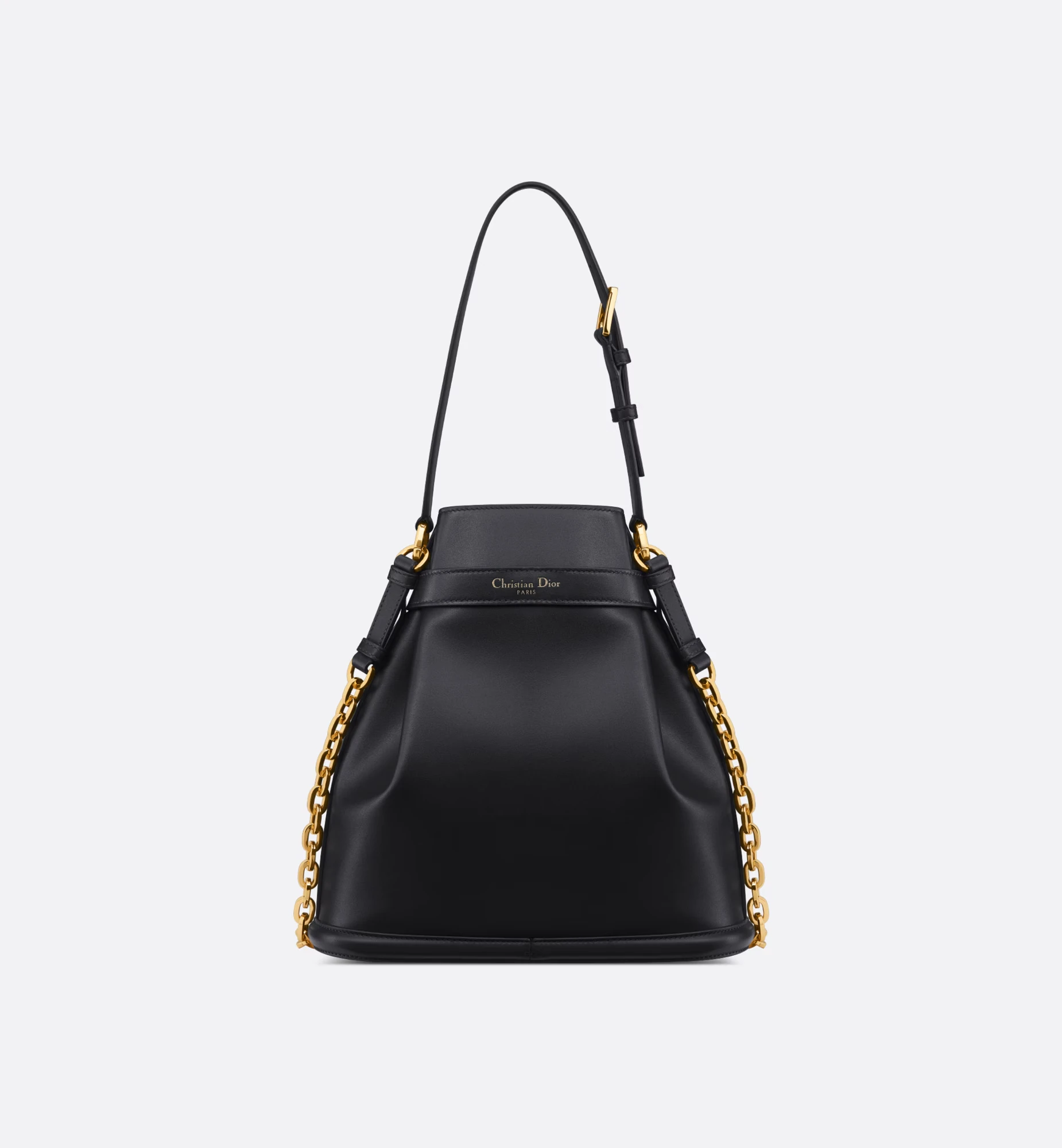 Medium C’est Dior Bag Black CD-Embossed Calfskin - view 3