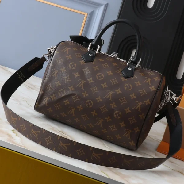 169-2-1-aef335f02252.webp Louis Vuitton Speedy Soft 30 Dark Brown 30Cm M12243, Designer Handbags, Womens Purse, luxury bags