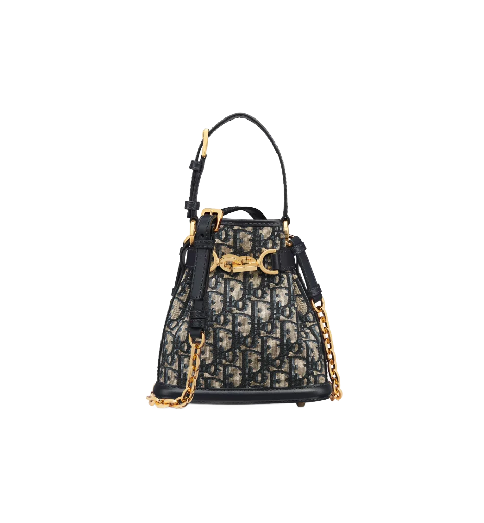 Small C’est Dior Bag Blue Dior Oblique Jacquard - view 1