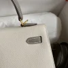Hermes Kelly 25 Bag In Ivory Beige Epsom Leather For Women 25cm/10in