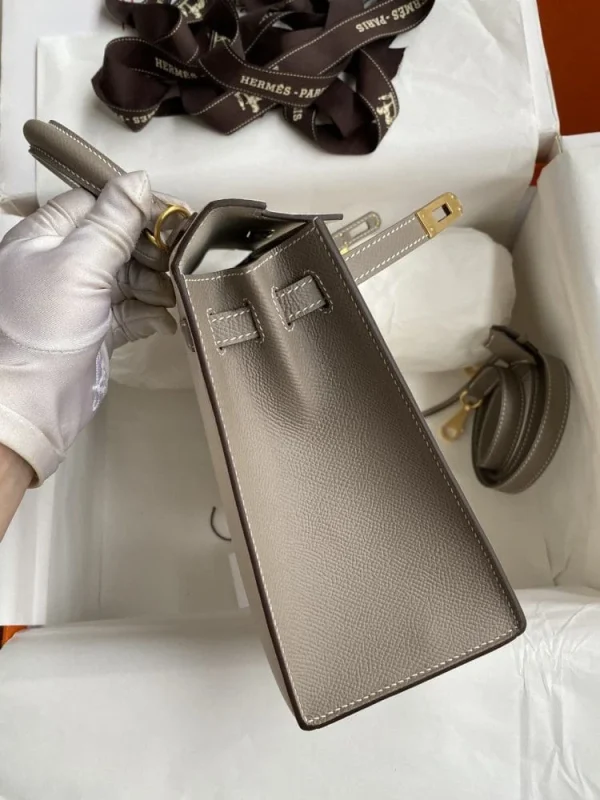 Hermes Kelly 25 Bag In Ivory Beige Epsom Leather For Women 25cm/10in