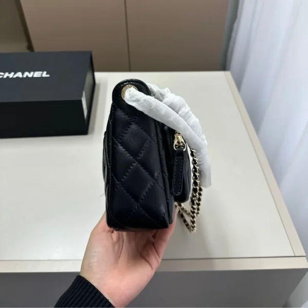 170-9-6ff145e73383.webp Chanel Shoulder Crossbody Bag With Chain Black 20Cm/15in, Designer Handbags, Women’s Purse, luxury bags, Chanel bags