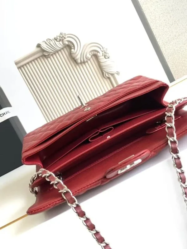 1783ee53-3bd9e812e33a.webp Chanel Classic Flap Bag 25 cm Red Silver-Tone Hardware A01112, Designer Handbag, Women’s Purse, Designer Handbags, Women’s Purse, luxury bags, Chanel bags