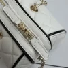 17d58070-ae5c744d7d43.webp Chanel Spring Summer 2025 Pre-collection Clutch With Chain Lambskin White 18.5cm/ 7.3inches, Designer Handbags, Women’s Purse, luxury bags, Chanel bags