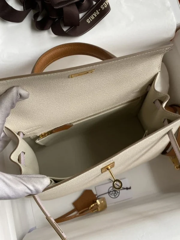 17e-aff284578eac.webp Hermes Kelly 25 Bag In Light Beige Epsom Leather For Women 25cm/10in