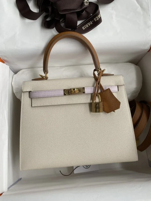 17z-316b0c00d1d9.webp Hermes Kelly 25 Bag In Light Beige Epsom Leather For Women 25cm/10in