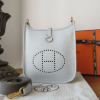 Hermes Evelyne Mini Amazone 16 in Bleu Shiny Gold Hardware 18cm