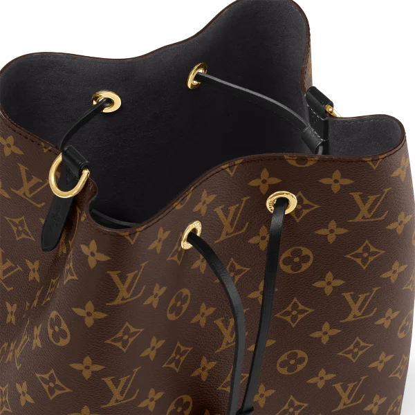 1B3085D9-DF95-6A7B-CC8C-68CD96F87CB2-4e655e40a58a.webp Louis Vuitton Luxury Monogram Canvas And Leather Handbag Neonoe Black M44020, Designer Handbags, Womens Purse, luxury bags