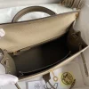 Hermes Kelly 25 Bag In Light Beige Epsom Leather For Women 25cm/10in